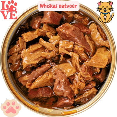 Whiskas Natvoer: 15x Echt Pure Kattenliefde 17 Whiskas natvoer in bakje