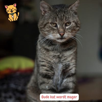 Mijn Oude kat wordt mager